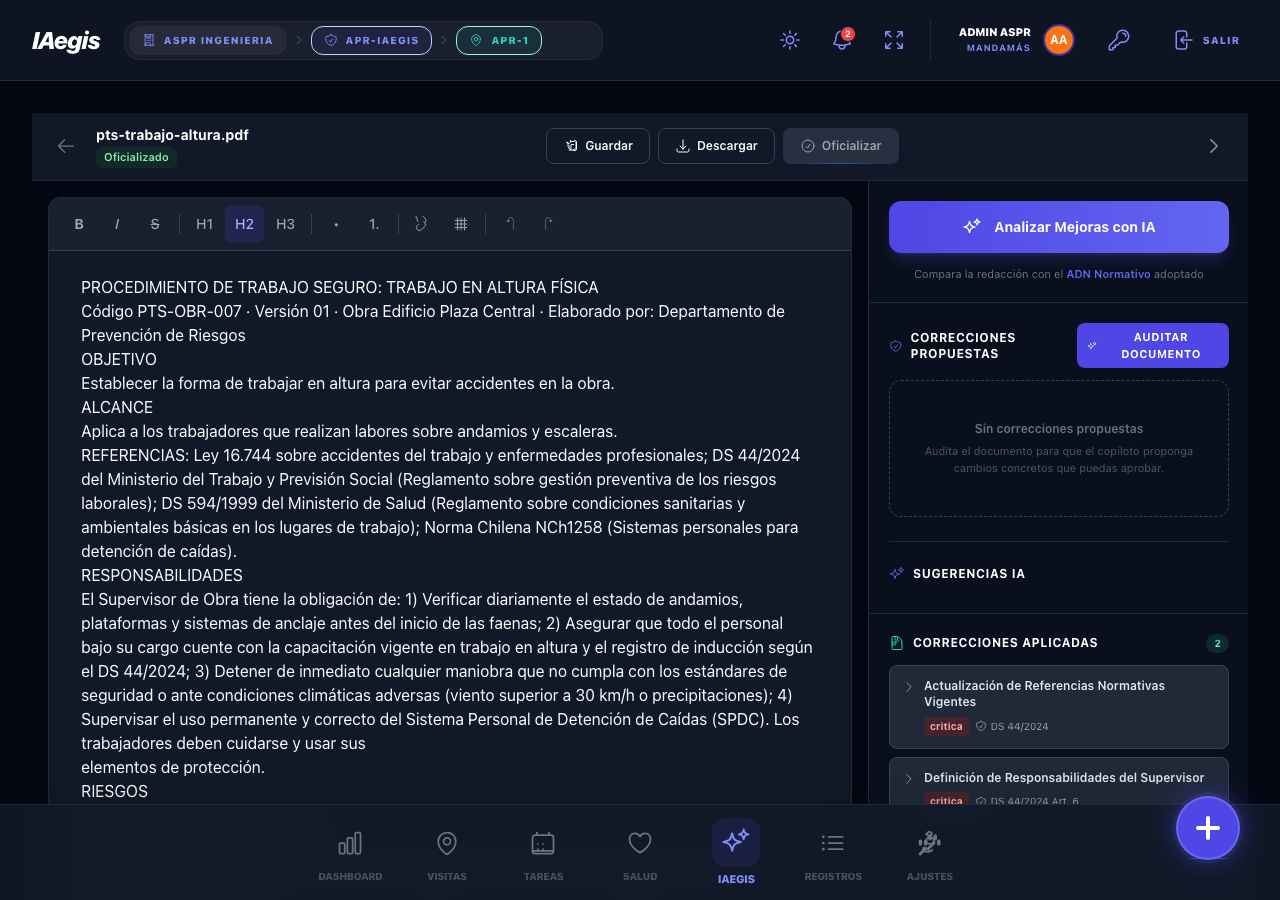 Documento oficializado