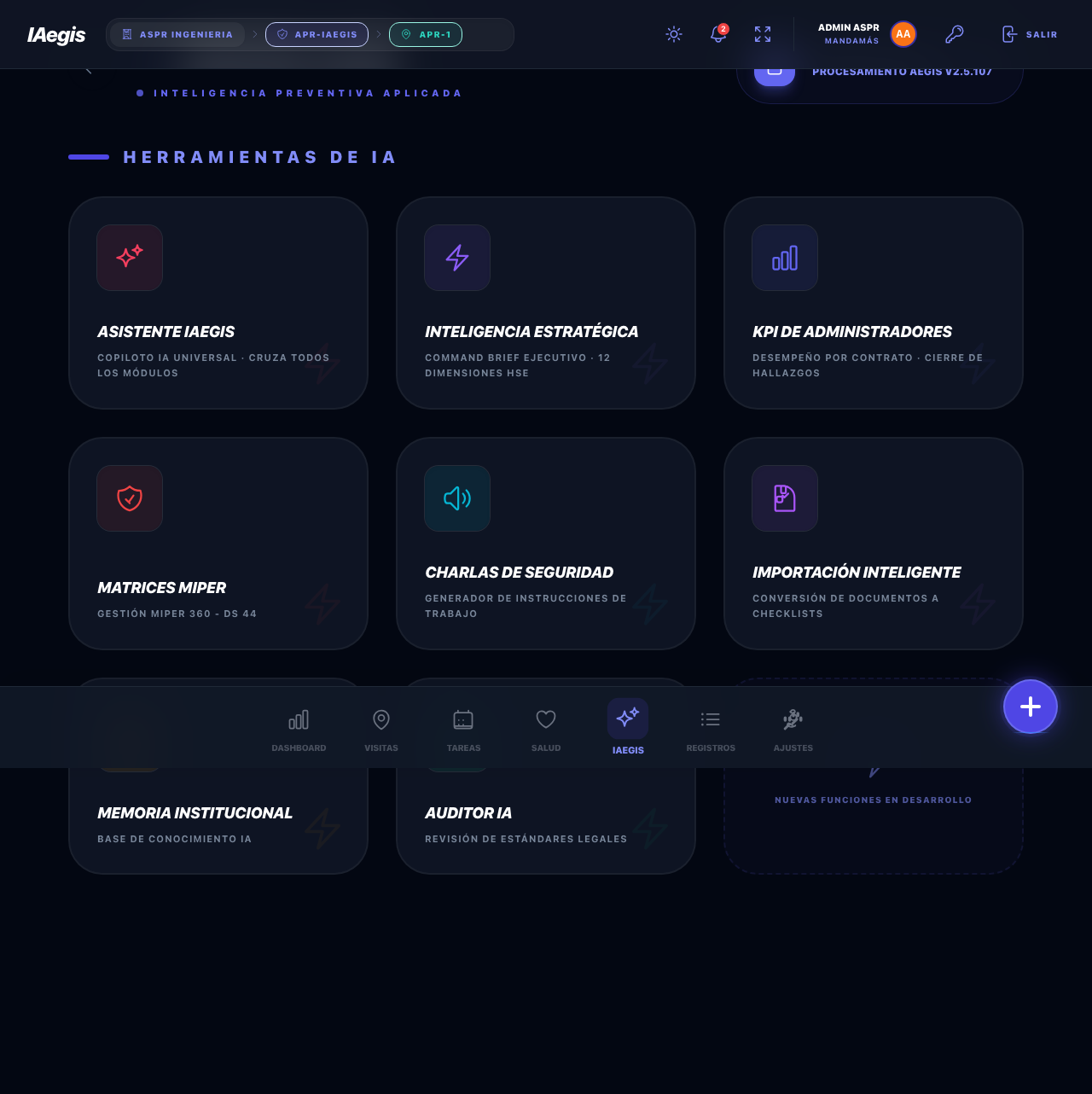 Hub de IA - tarjetas de herramientas