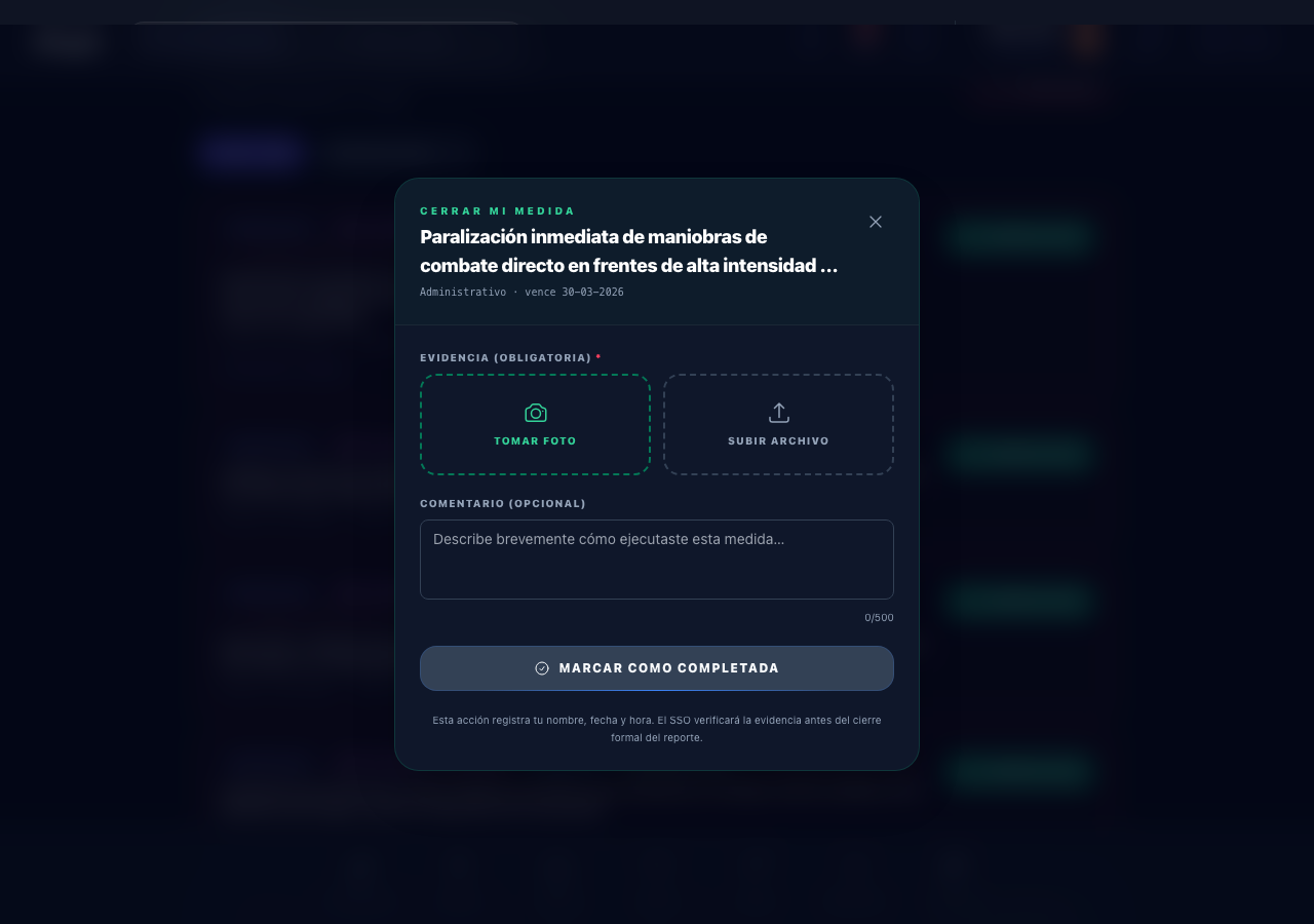 Modal Cerrar mi medida sin foto