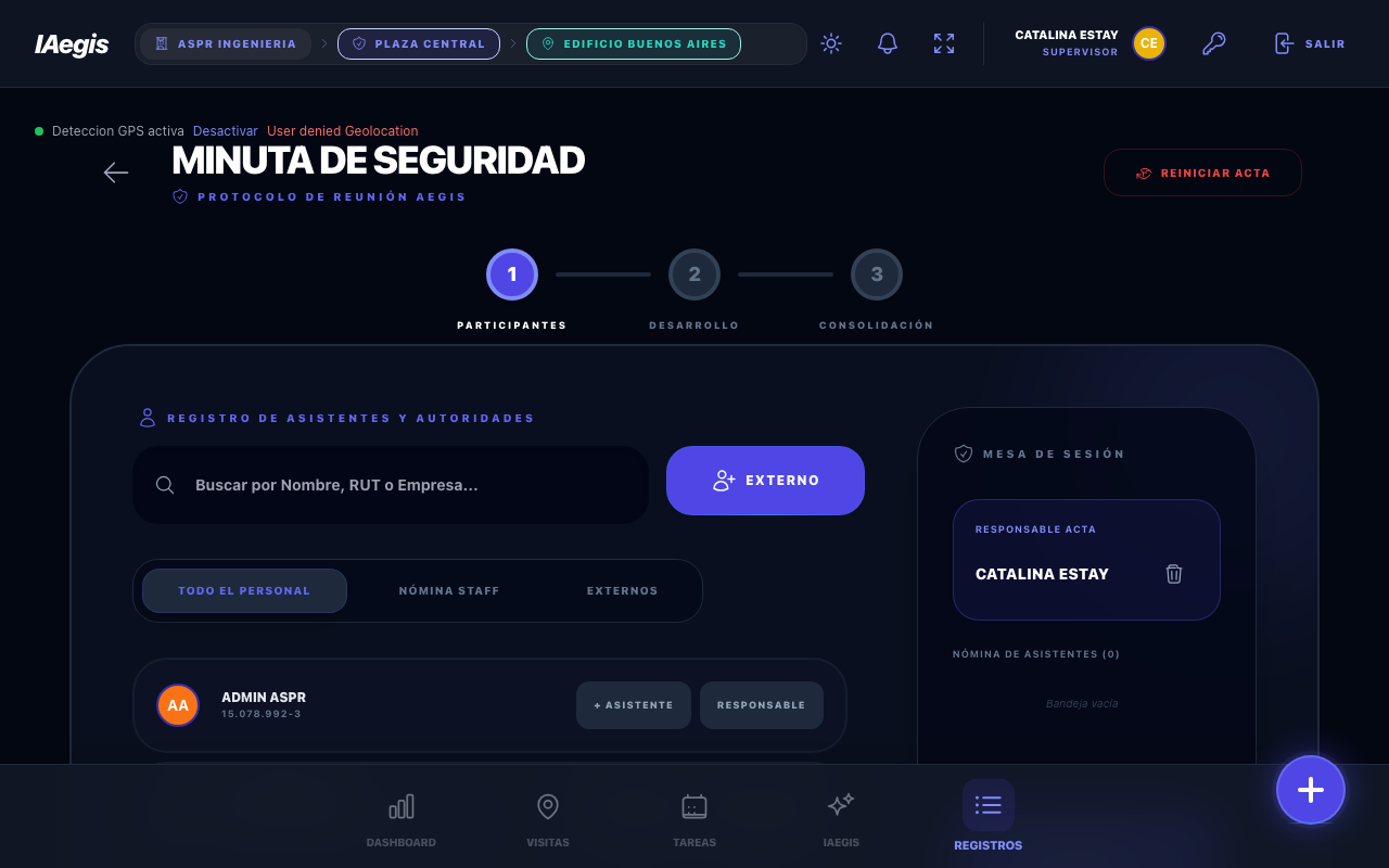 Formulario de Reunion - Paso 1