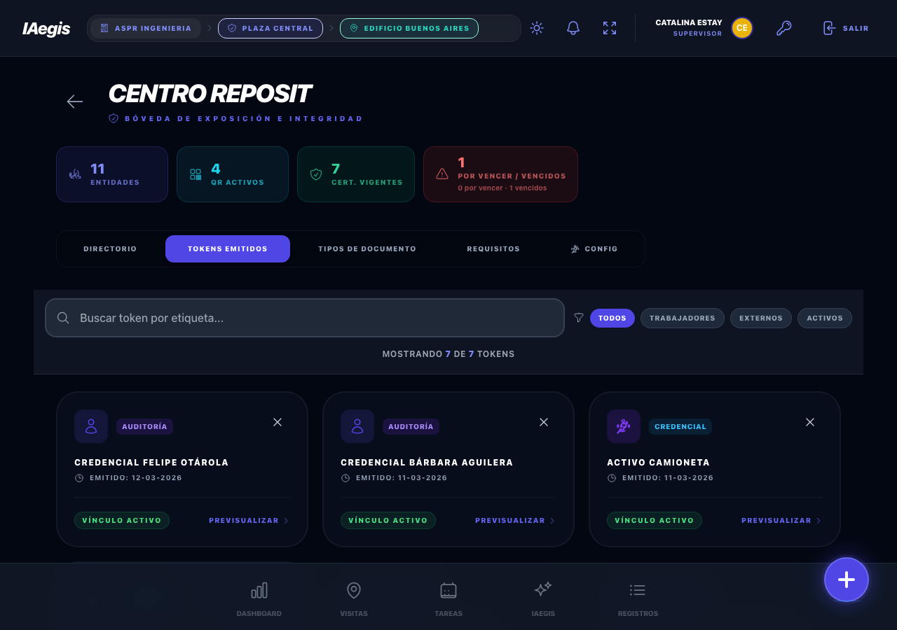Tokens Emitidos