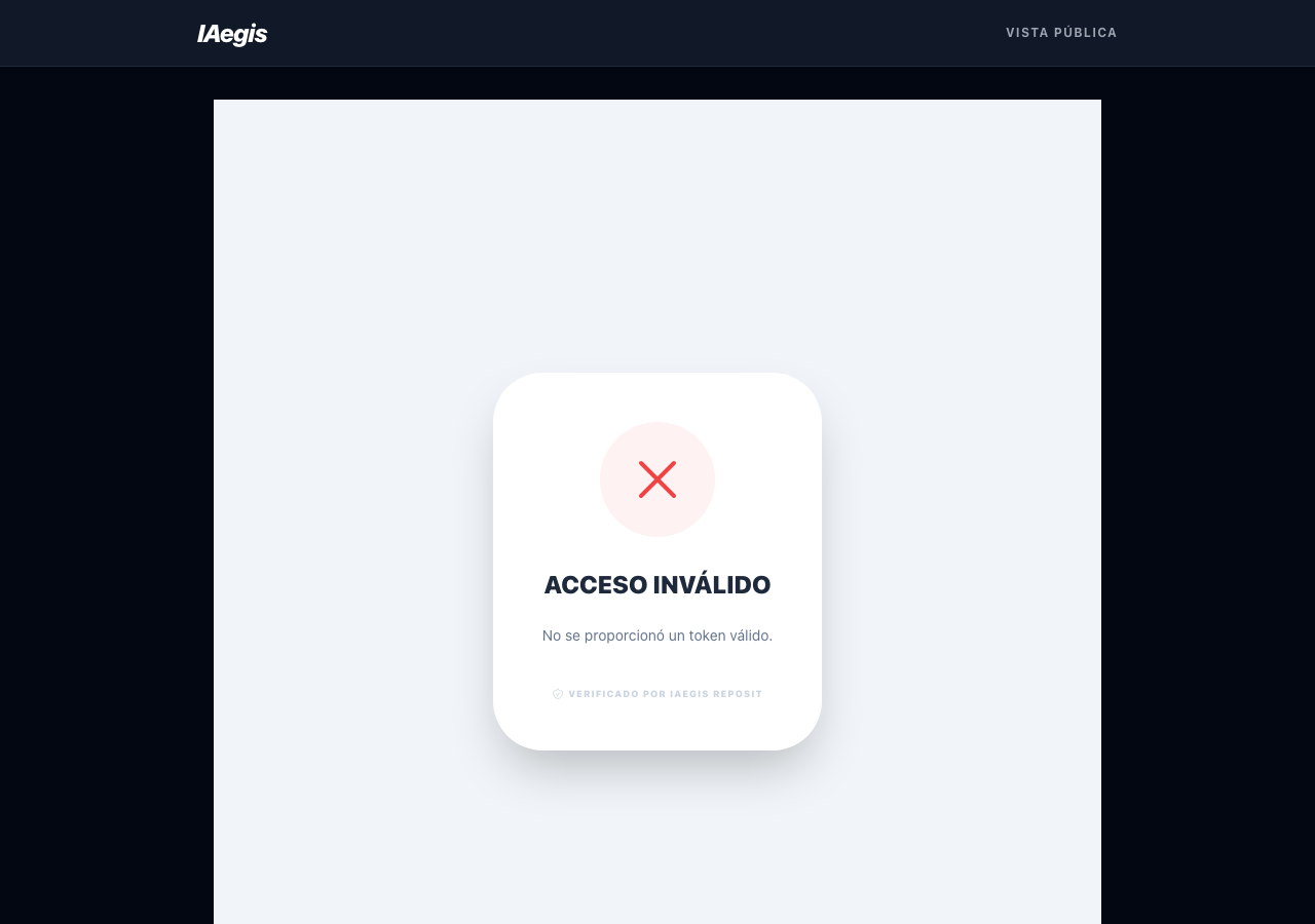 Acceso invalido