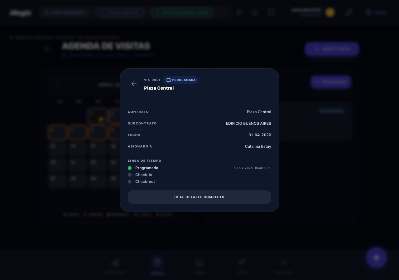 Modal de detalle rapido